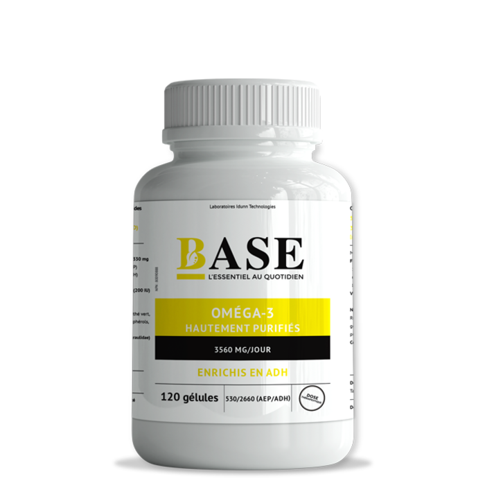 BASE Oméga-3 enrichis en ADH 120 gélules