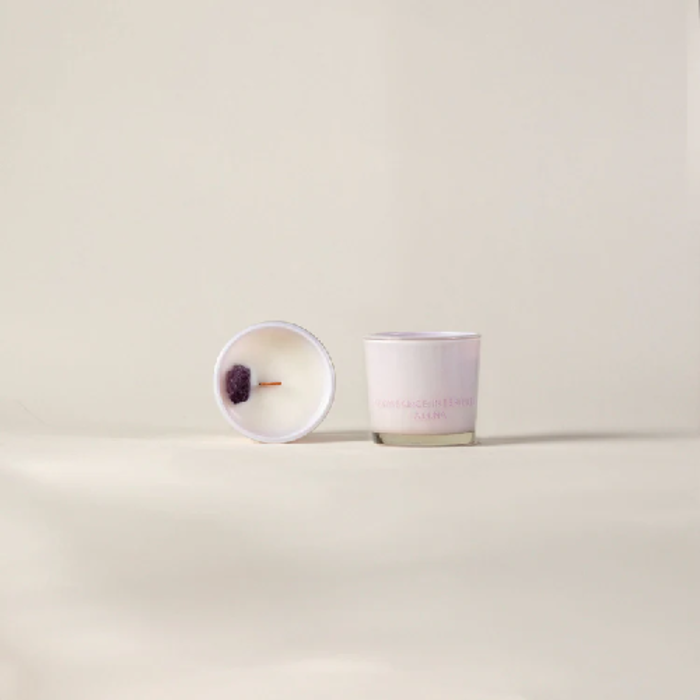 Bougies avec cristaux -