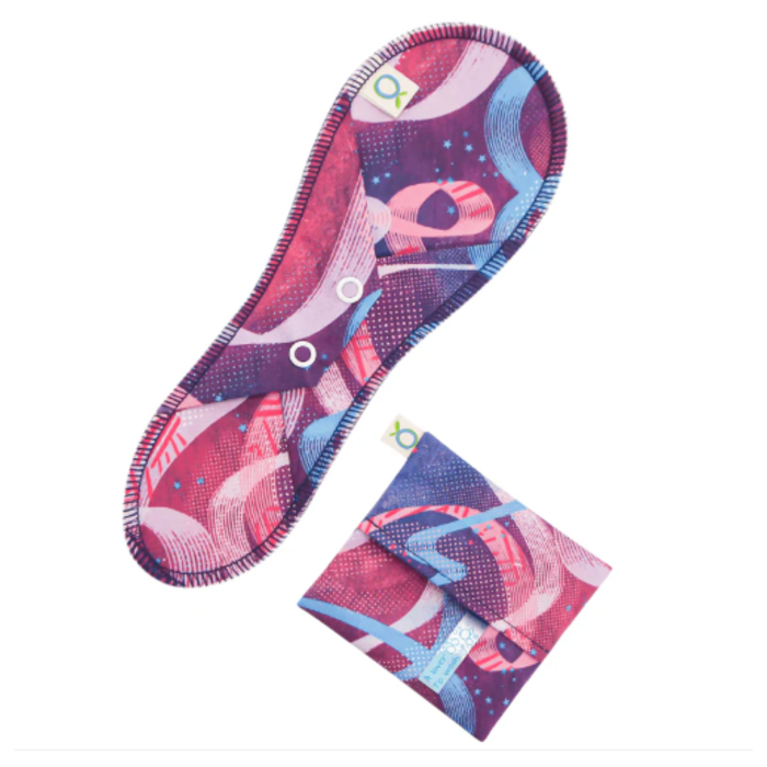 Öko-Teens - Vaness serviette  lavable régulière + Pochette