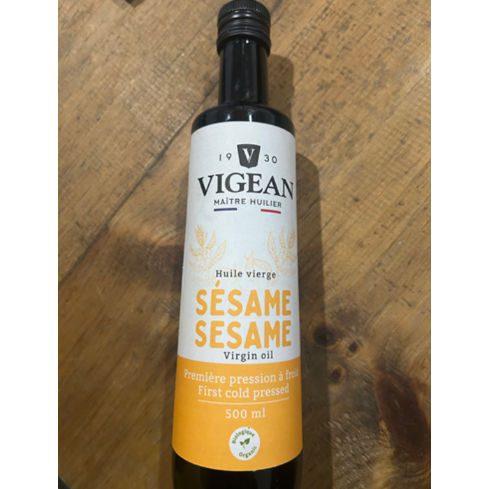 Huile sésame vierge bio 500 ml