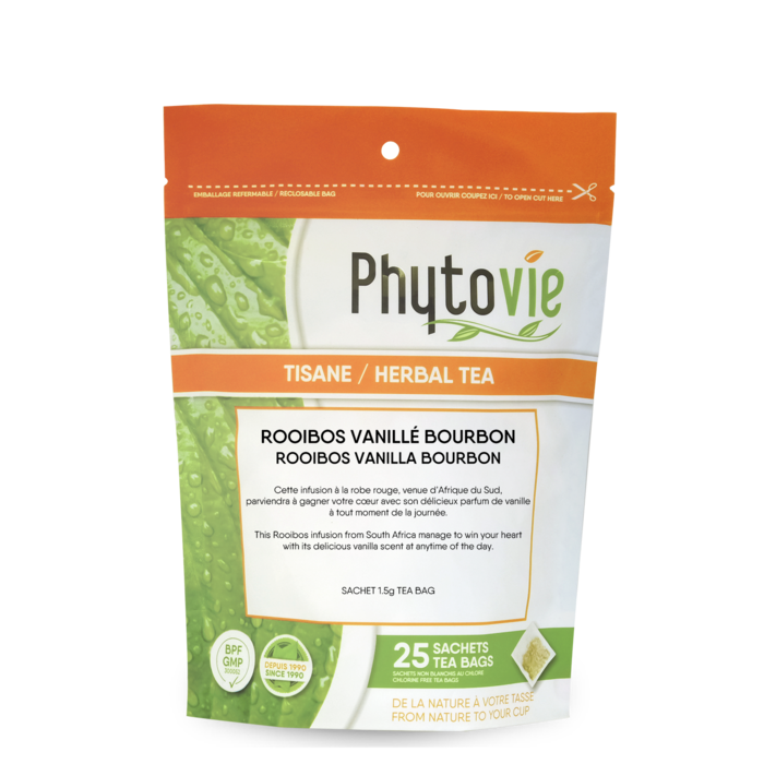 Thé Rooibos vanillé bourbon 25 sachets