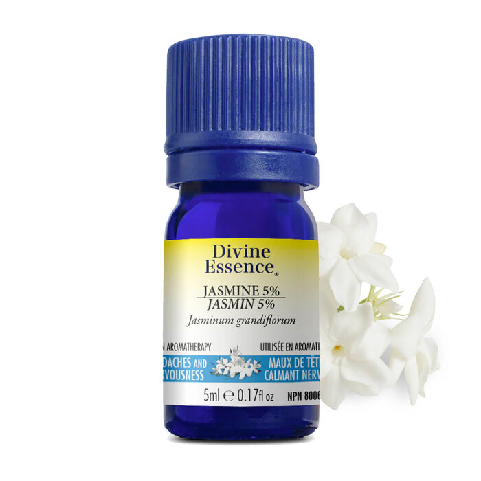 Huile essentielle Jasmin Absolue 5% (Jasminum grandiflorum) 5 ml