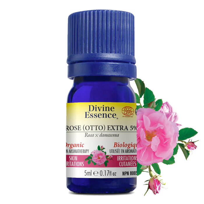 Huile essentielle Rose Otto Extra 5% bio (Rosa x damascena) 5 ml