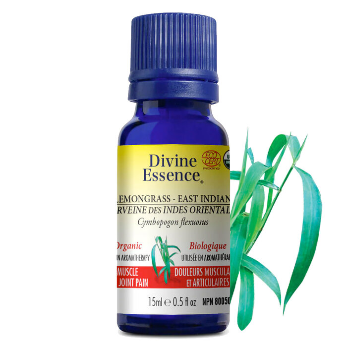 Huile essentielle Verveine-des-Indes Orientales bio (Cymbopogon flexuosus) 15 ml