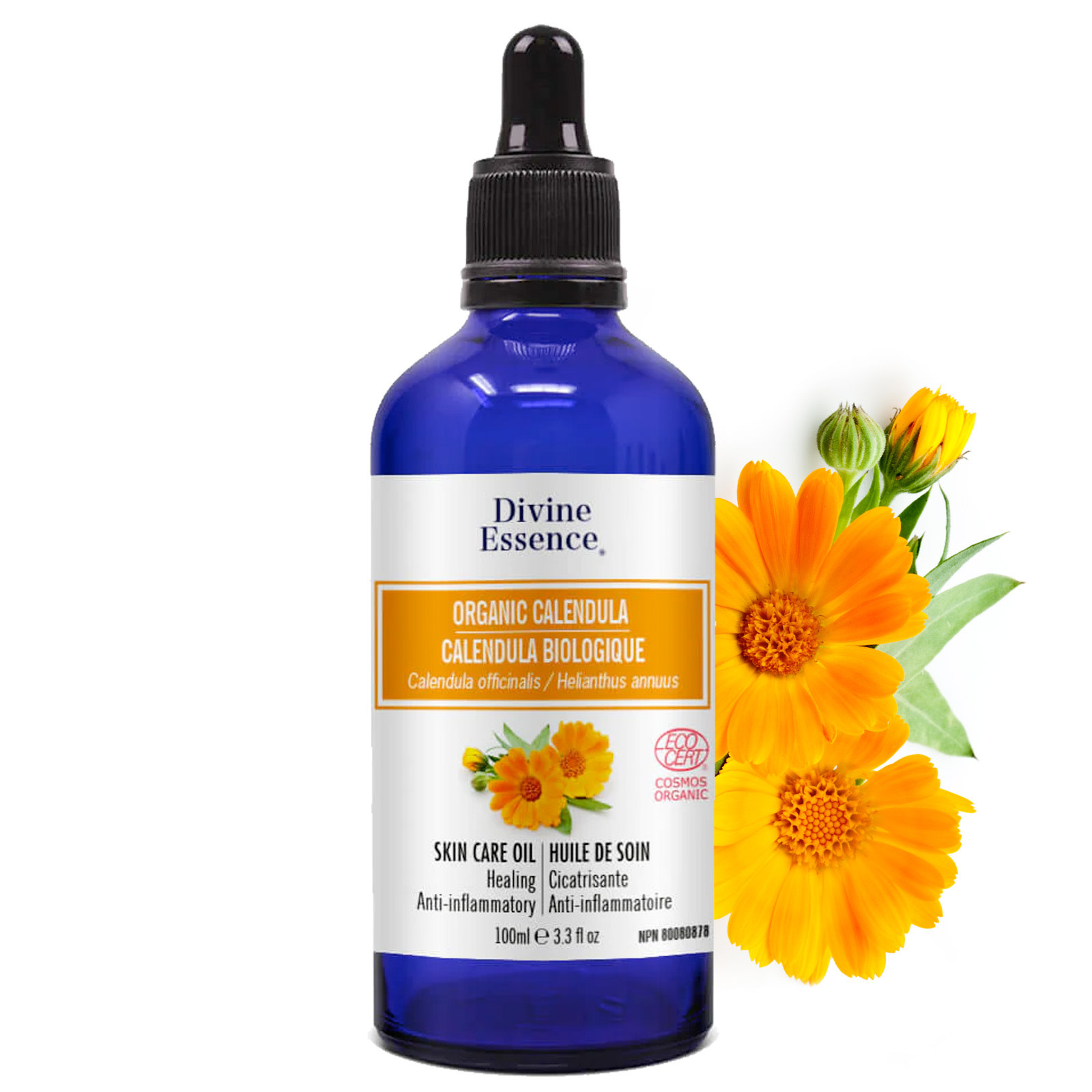 Eau Florale Bio De Souci (Calendula) - 200 Ml - Marque Eolesens - Soin Apaisant Pour La Peau