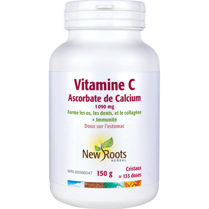 Ascorbate de calcium en cristaux avec vitamine C 150g
