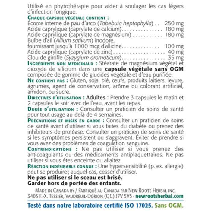 Acide caprylique Plus 60 caps