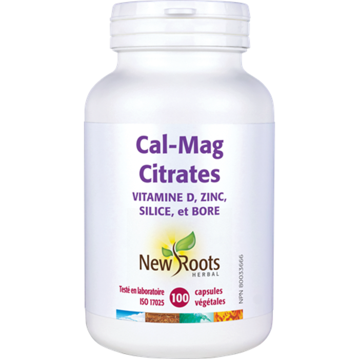 Calcium -Magnésium avec citrates, vit. D, Zinc, Silice, Bore -