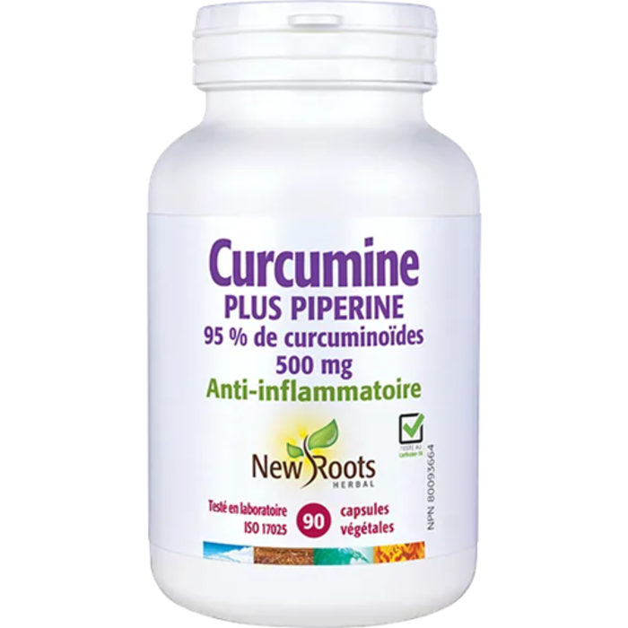 Curcumine 500mg avec pipérine 90 caps