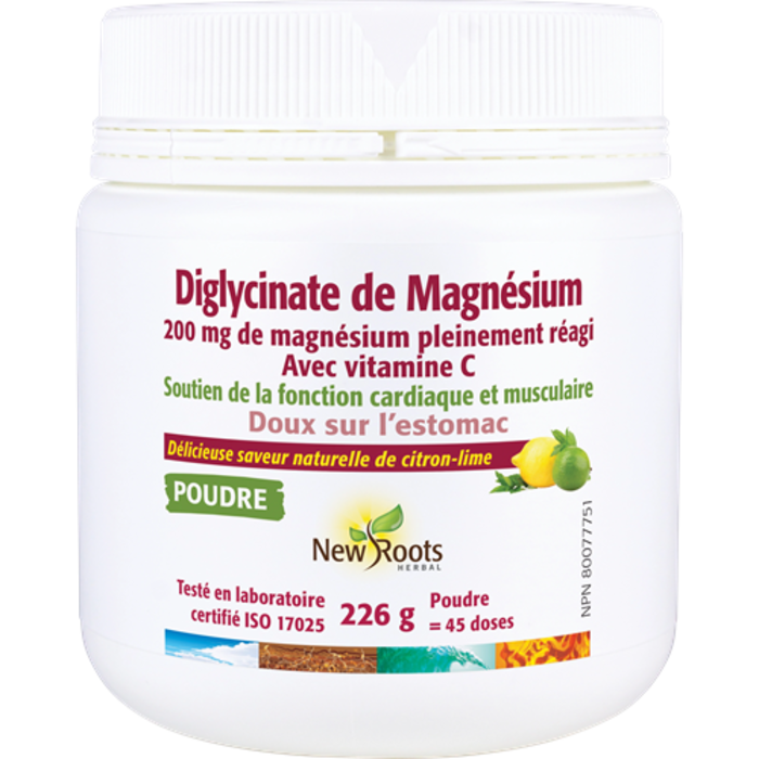 Magnesium Bisglycinate poudre (citron-lime)