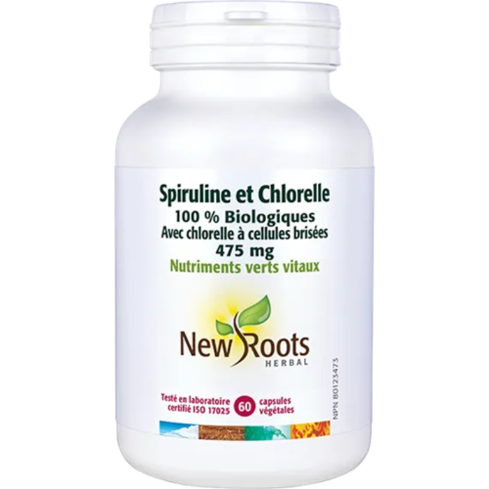 Spiruline & Chlorelle 475mg 60 capsules