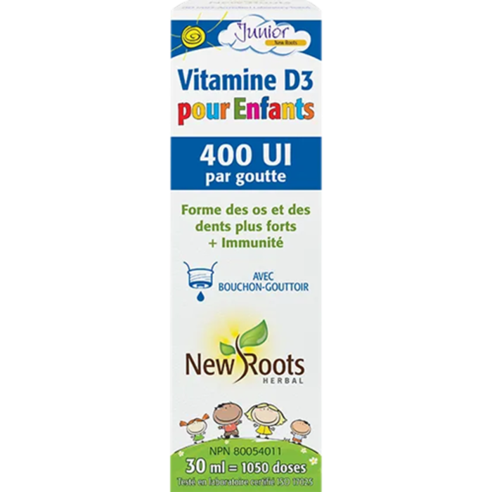 Vitamine D3 400 UI pour enfants 30 ml