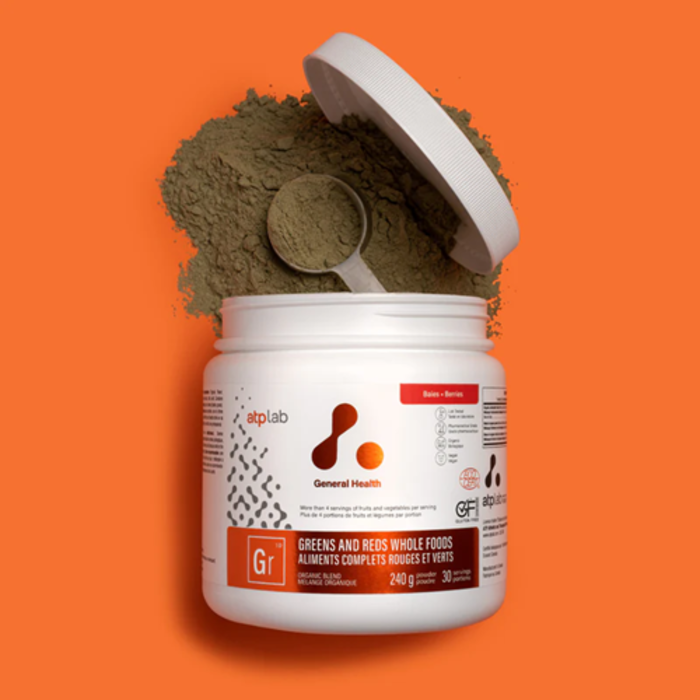 Aliments complets rouges et verts, saveur de baies 240g