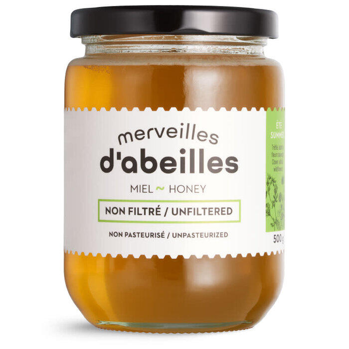 Miel été non-filtré non-pasteurisé 500g -