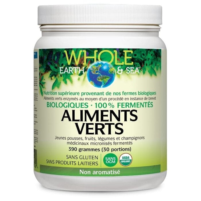 Aliments verts biologiques