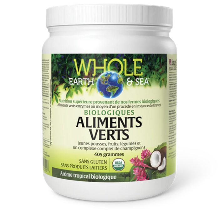 Aliments verts biologiques