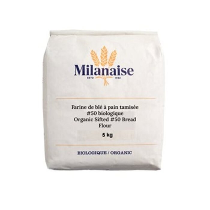 Farine de blé tamisée à pain bio #50