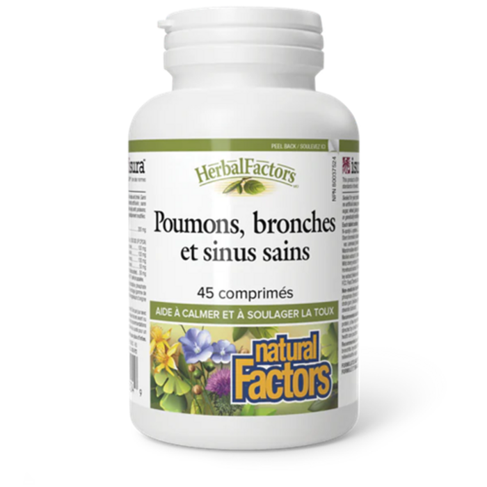 Poumons, bronches et sinus sains 45 comprimés
