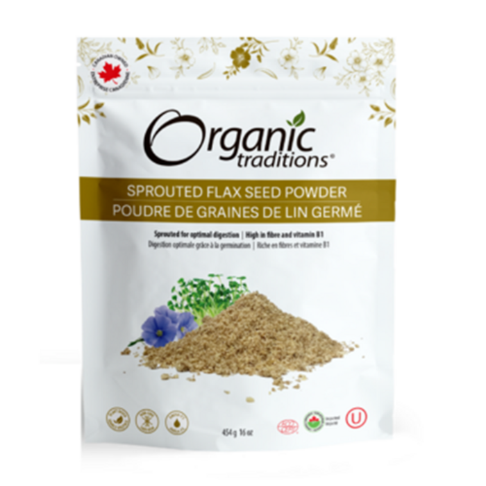 Graine de lin germe bio poudre 454g