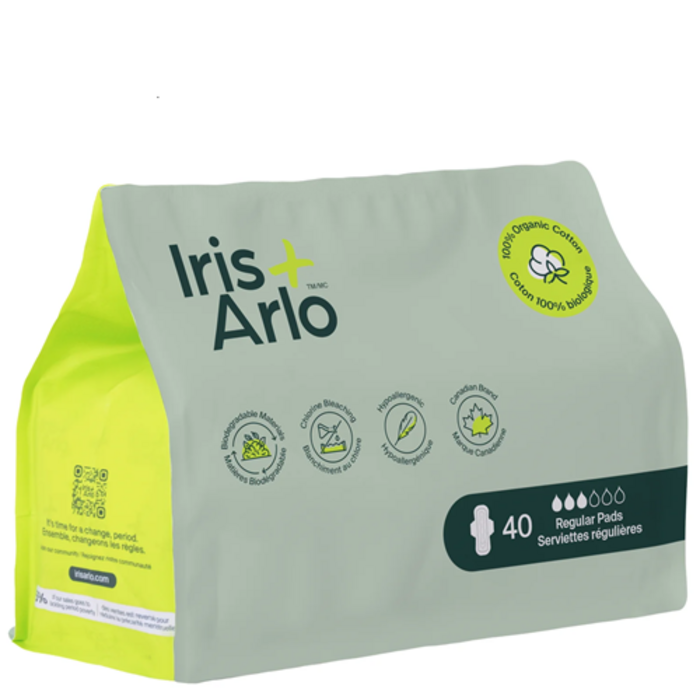Serviettes hygiéniques de jour en coton bio -