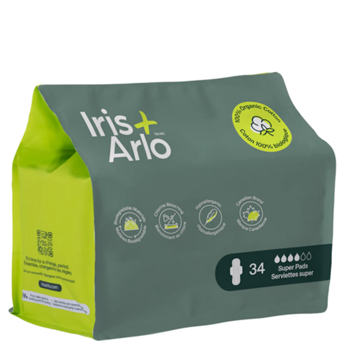 Serviettes hygiéniques de nuit en coton bio