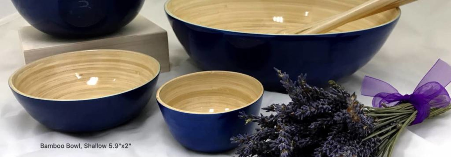 Bamboo Bowl, Shallow 5.9"x2"