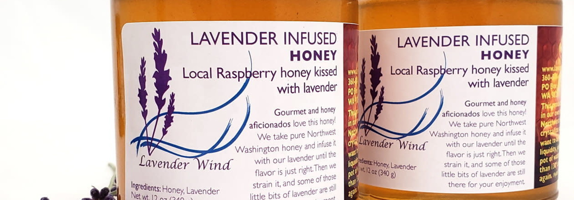 Lavender Infused Honey - 12 oz.