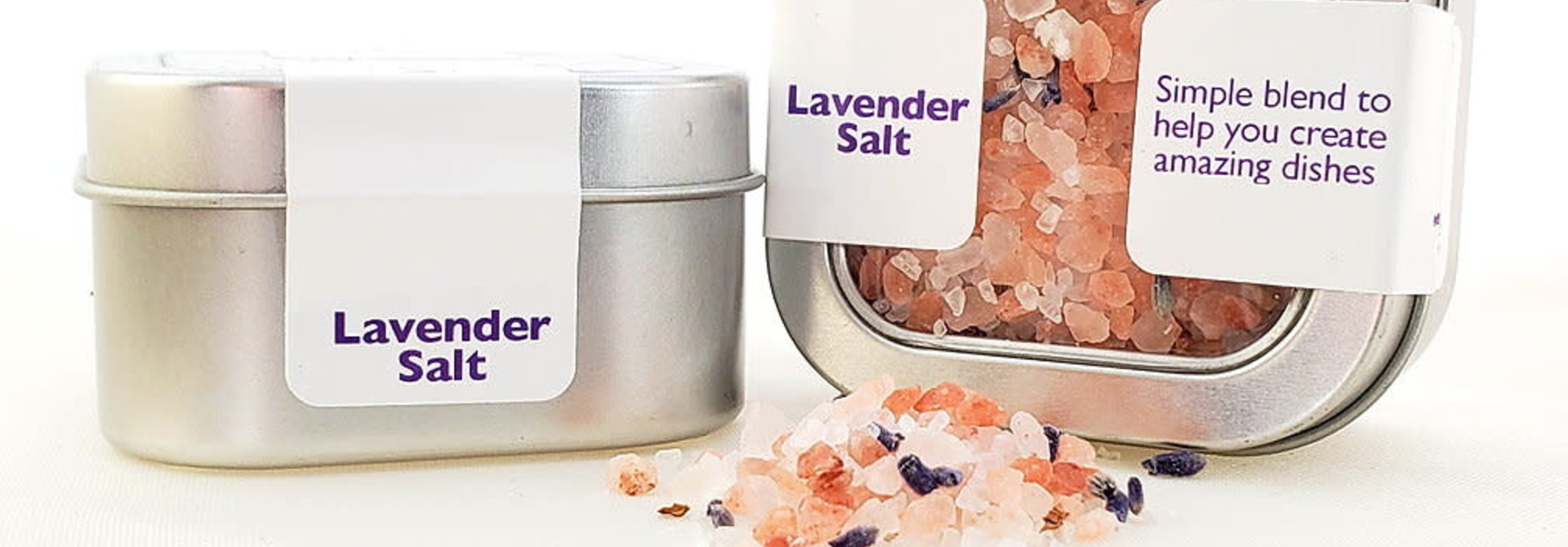 Salt, Lavender - Coarse in Tin