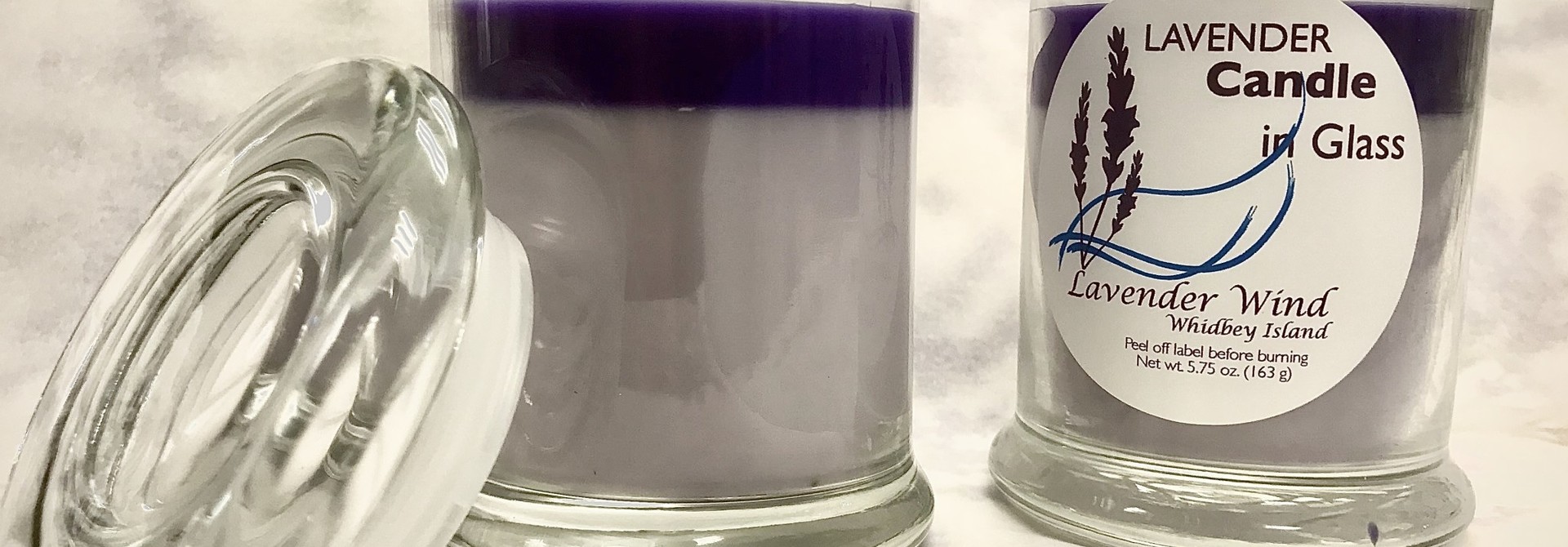 Lavender Tranquility Candle - Glass