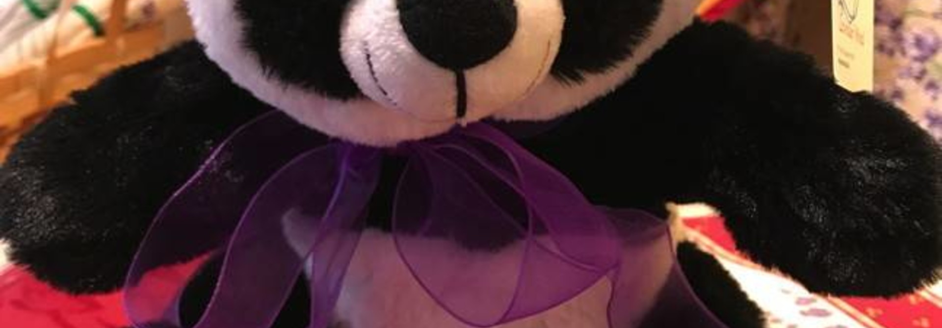 Lavender Stuffed Panda - PanPan 8"