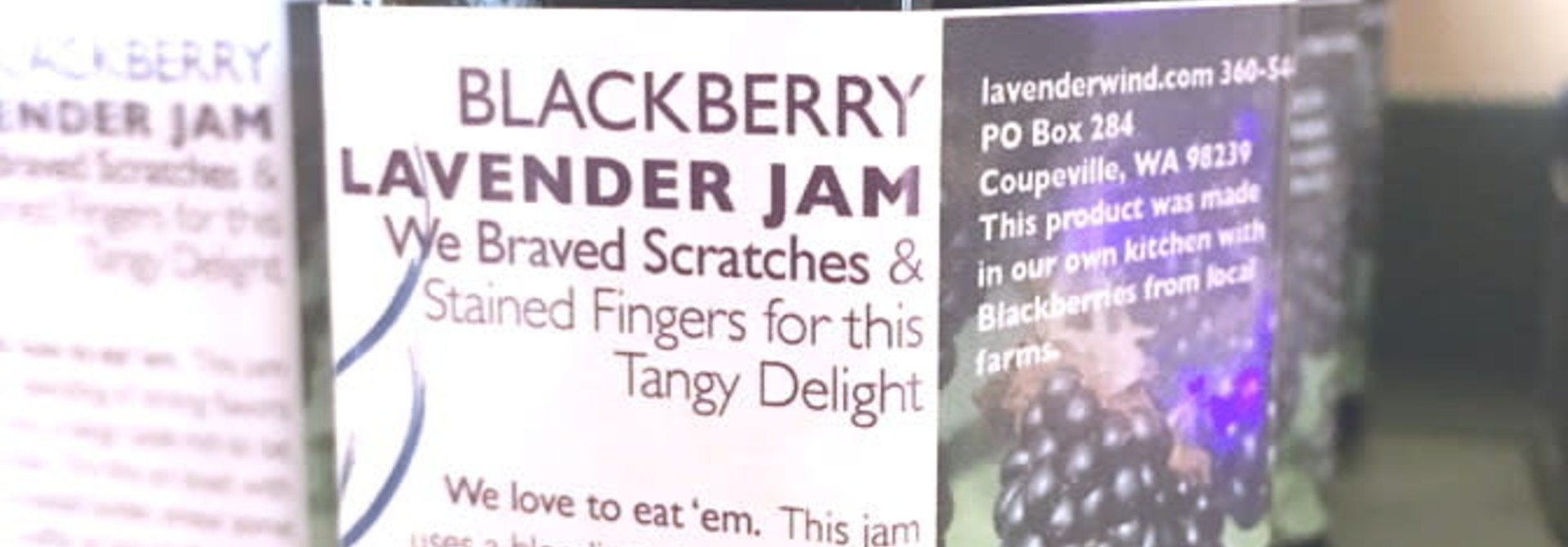 Blackberry Lavender Jam 2 oz.