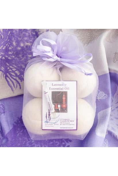 Wool Dryer Ball Gift Set