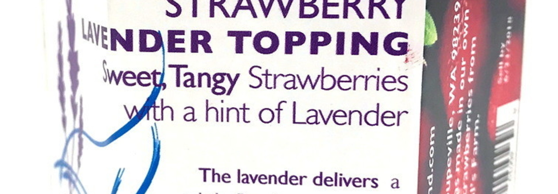 Strawberry Lavender Topping