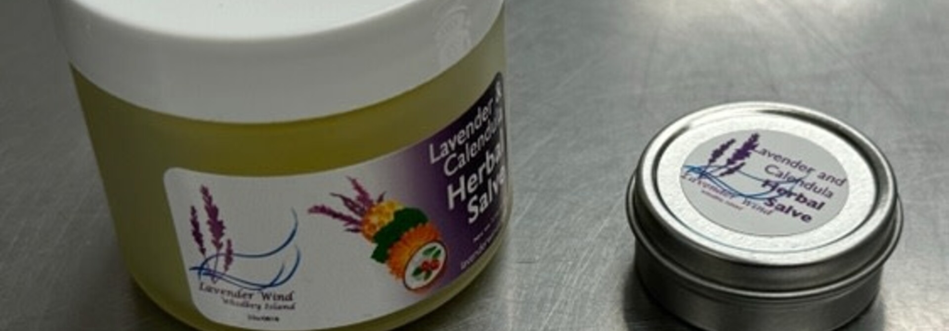 Lavender and Calendula Herbal Salve - Mini Tin