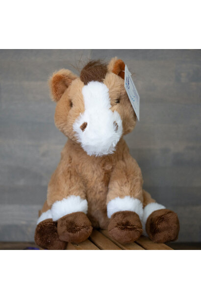 Lavender Stuffed Horse - Brown Sugar 8"