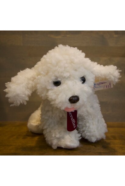Lavender Stuffed Poodle Dog - Scruffles 8"