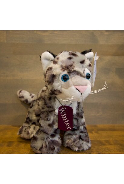 Lavender Stuffed Snow Leopard - Winter 8"