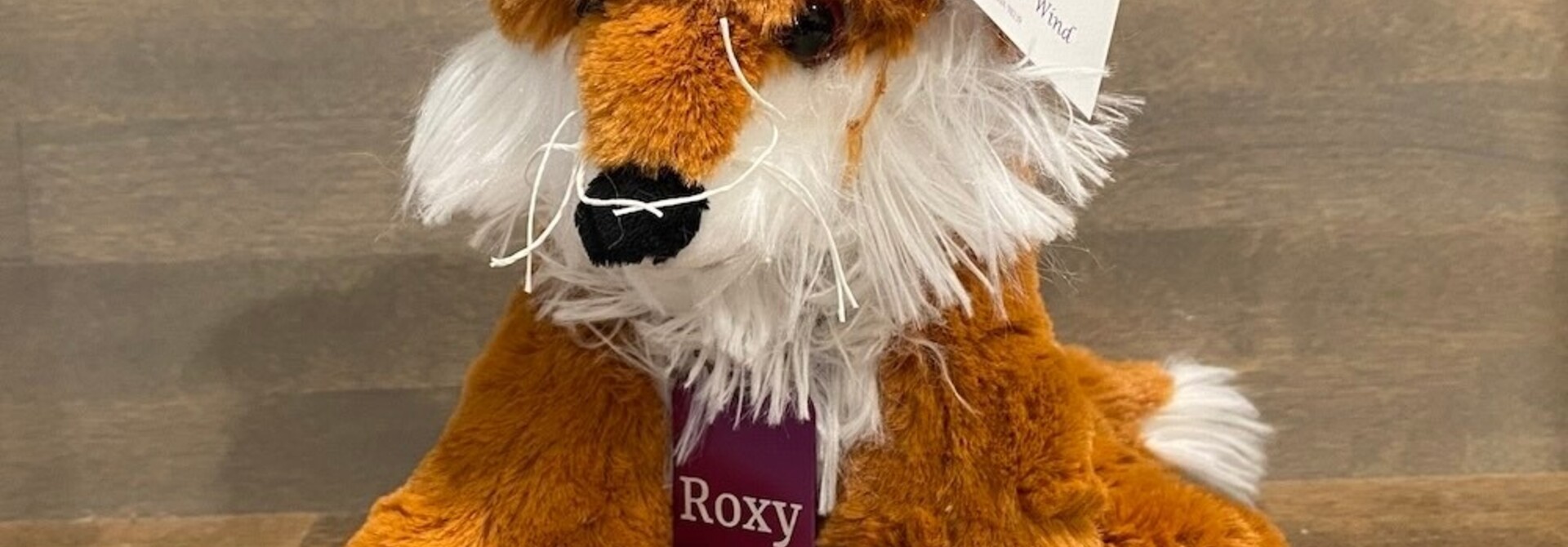 Lavender Stuffed Fox - Roxy 8"