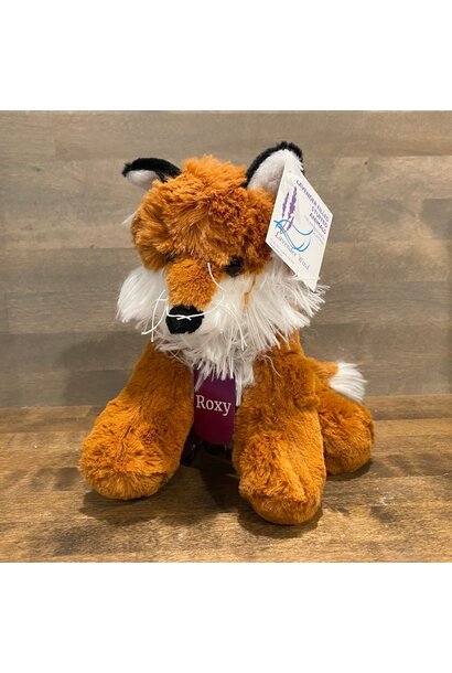Lavender Stuffed Fox - Roxy 8"