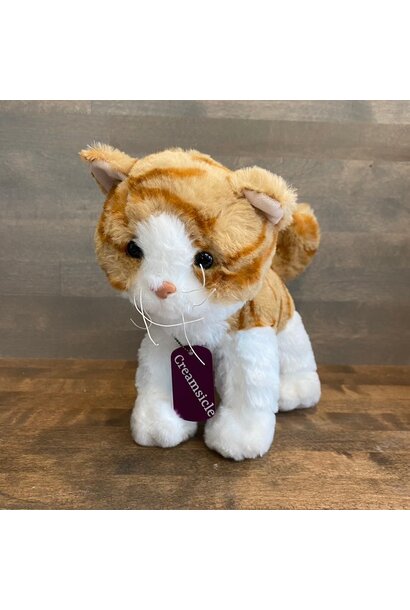 Lavender Stuffed Orange Tabby Cat - Creamsicle 8"
