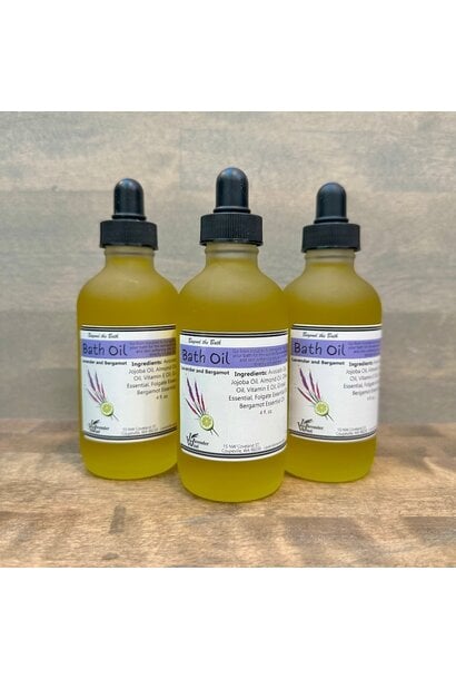 Lavender & Bergamot Bath Oil - 4 oz