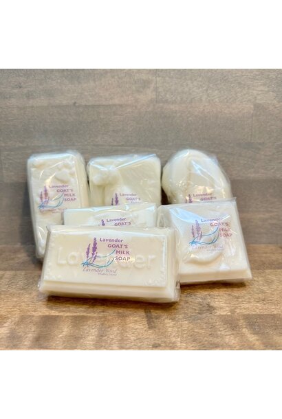 Lavender Scented Goat Milk Soap - White Large