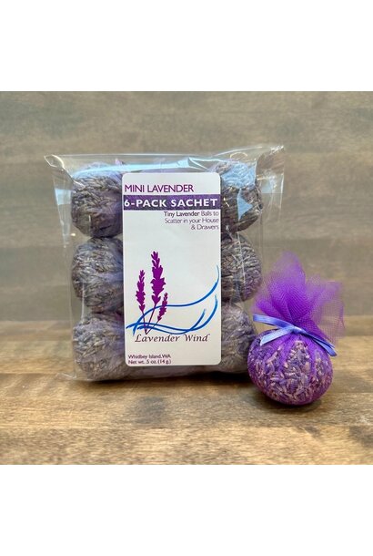 Mini Lavender Sachets - 6-Pack