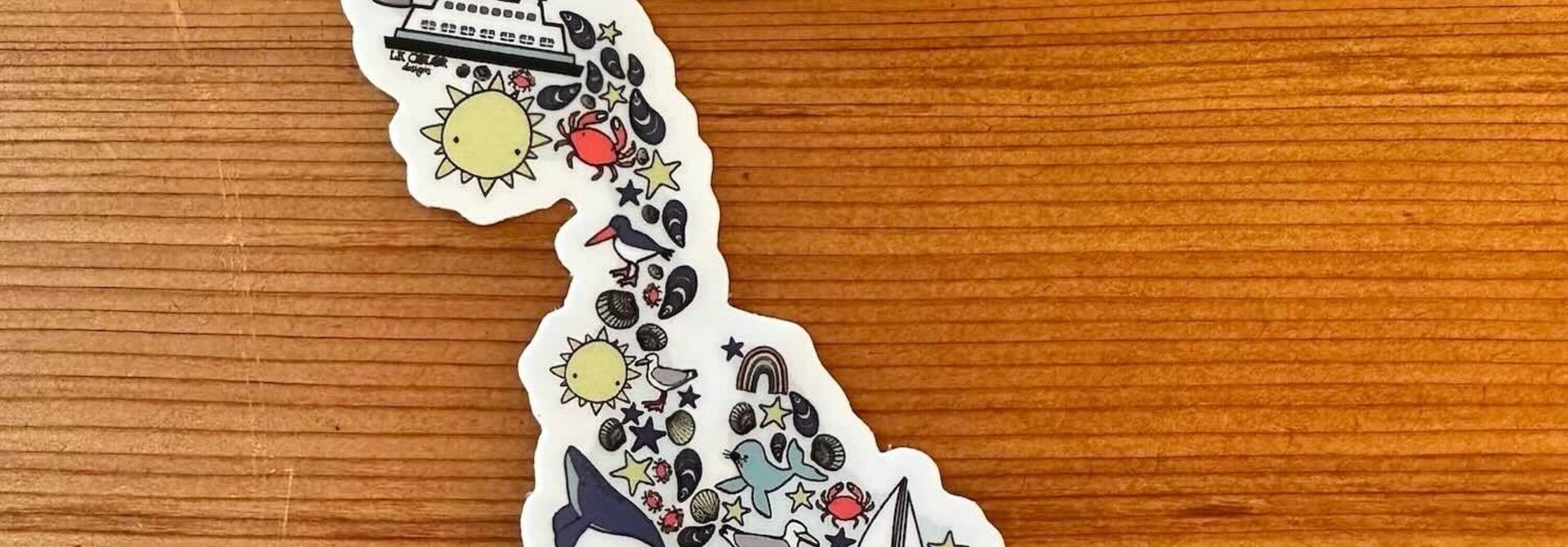 Whidbey Island Sticker by Elle Kay