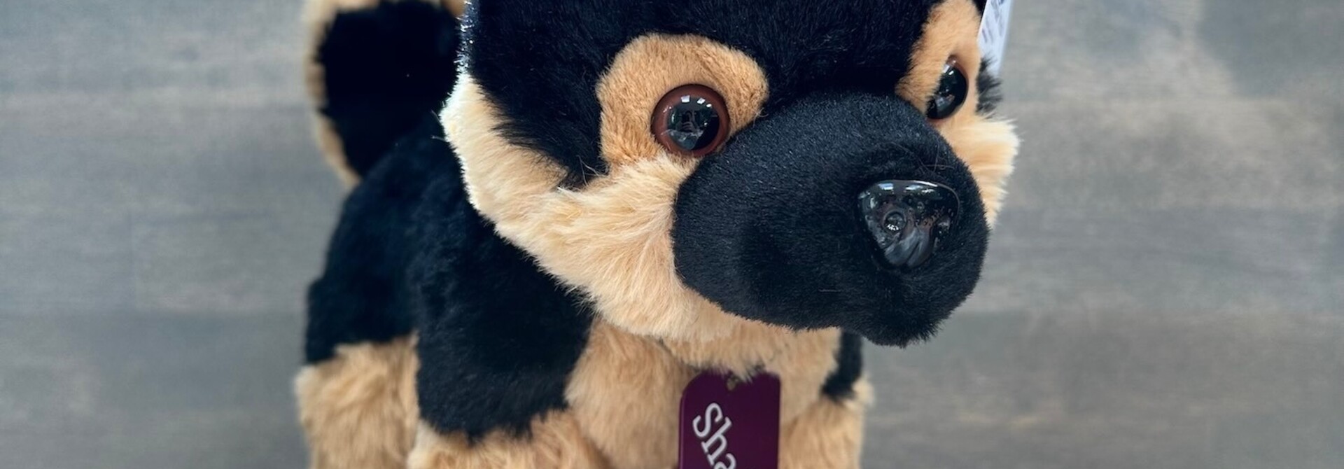 Lavender Stuffed German Shepherd Dog - Shadow 8"
