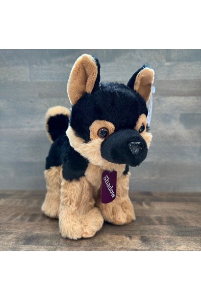 Lavender Stuffed German Shepherd Dog - Shadow 8"