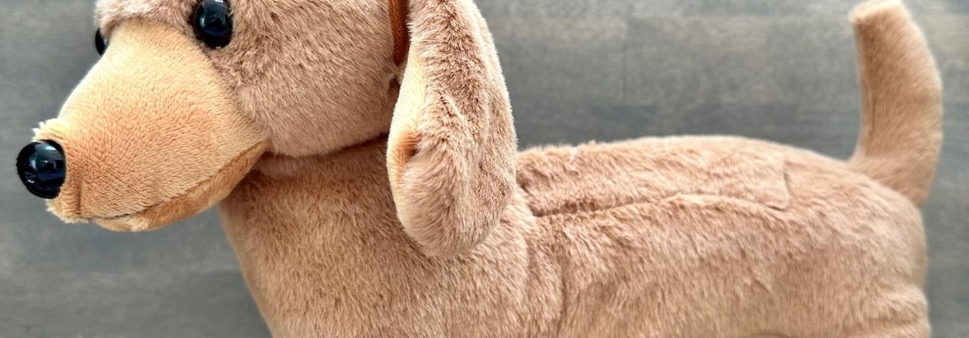 Lavender Stuffed Dachshund Dog - Weiner 8"
