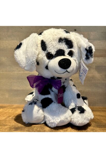 Lavender Stuffed Dog - Dot Dalmatian 16"