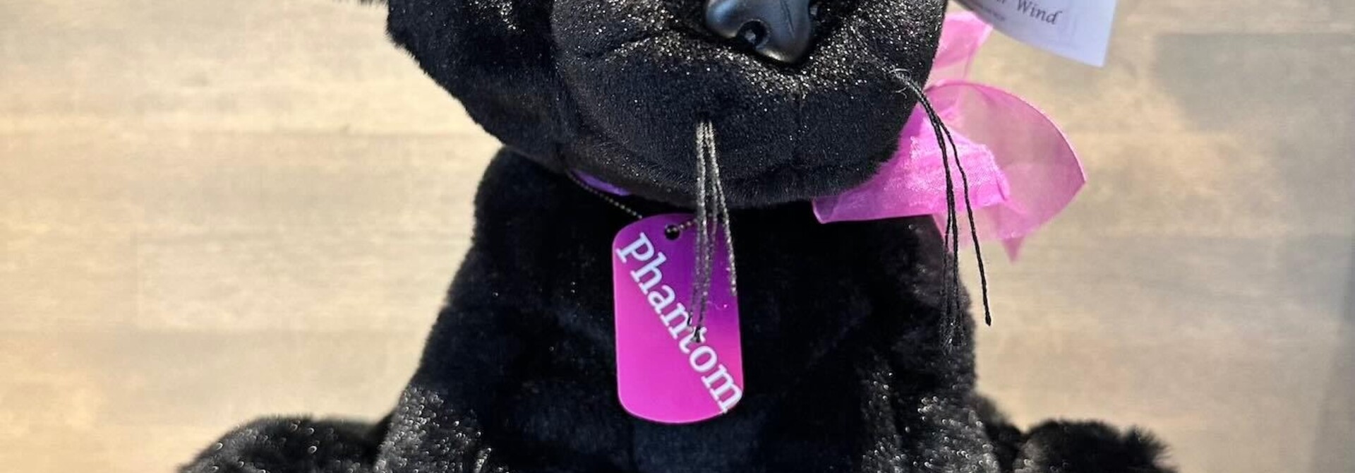 Lavender Stuffed Panther - Phantom 16"