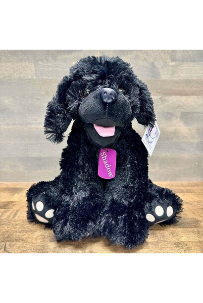 Lavender Stuffed Black Lab - Shadow 16"